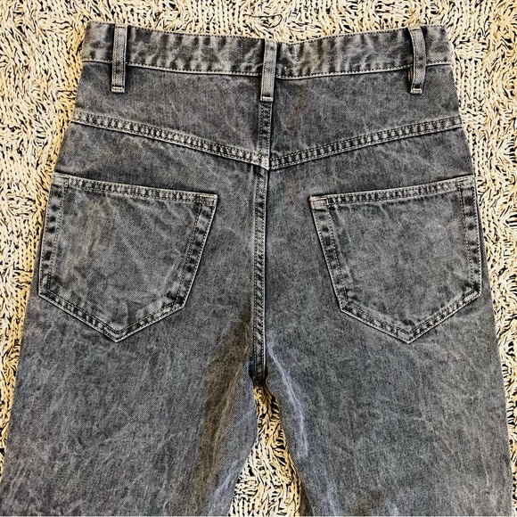 Isabel Marant NWT Hominy High Waist Slim Grey Jeans 42 Pin Tuck - Picture 6 of 8